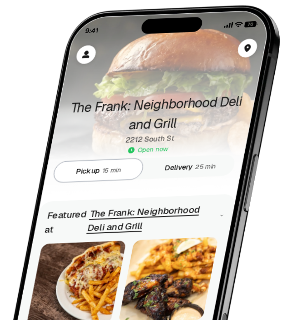 The Frank: Neighborhood Deli and Grill app preview