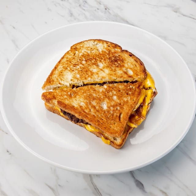 Grilled Cheese w/ Caramelized Onions.