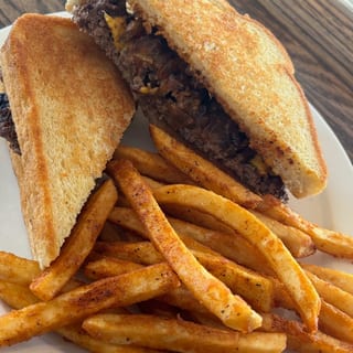 Everyday - Patty Melt w/ Caramelized Onions and Seasoned Fries